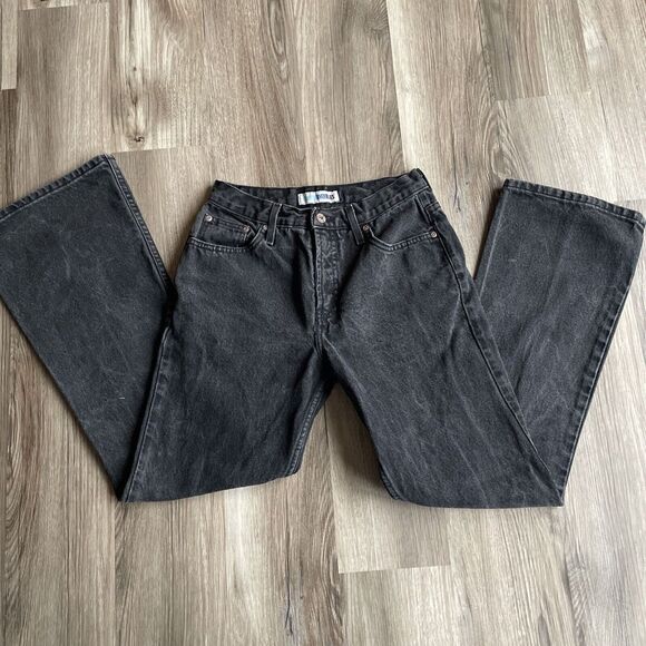 VTG Canyon River Blues Black Denim Jeans Womens size 25 Short High‎ Rise Washed - Picture 1 of 10